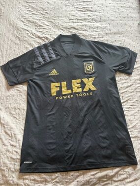 adidas Black and Gold LAFC FLEX Jersey
